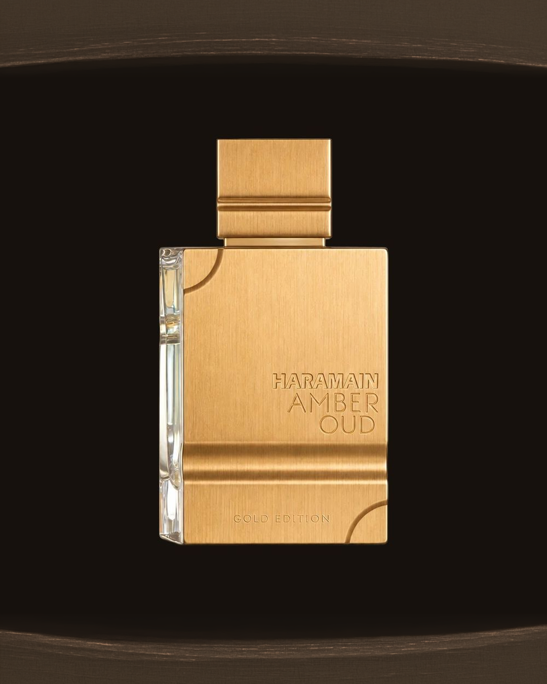 Al Haramain Amber Oud Gold Edition bottle — luxury lifestyle image