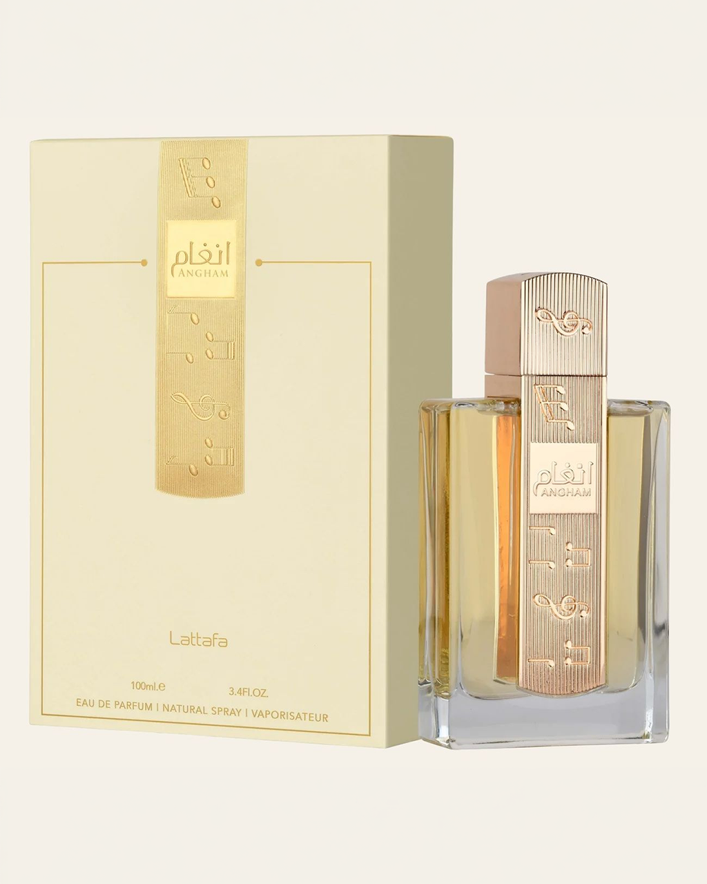 Lattafa Angham EDP bottle and box — clean product image