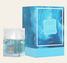 Lattafa Khamrah Waha EDP bottle and box